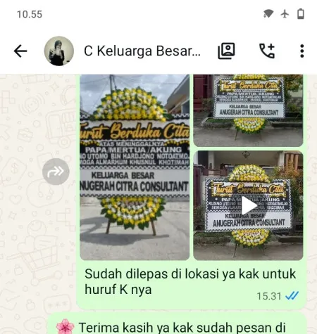 Pengiriman Papan Bunga Duka Pulogadung
