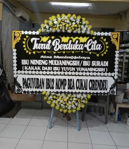 Papan Bunga Duka Pulogadung