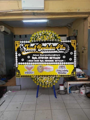 Papan Bunga di Pulogadung