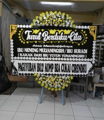 Papan Bunga di Pulogadung